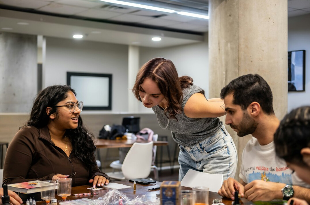 group of students collaborating